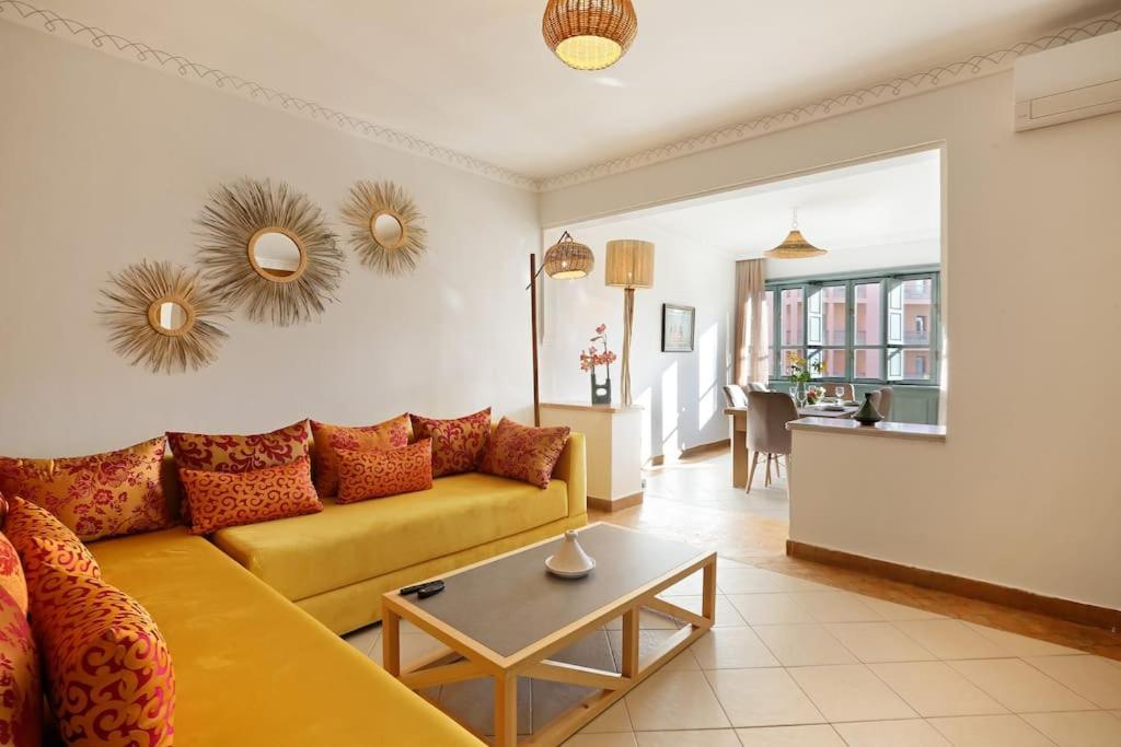 Elegant&familial Appt Hivernage Pool Location 马拉喀什